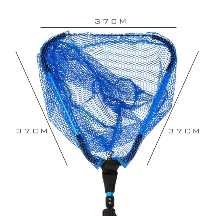 LEO 28109 Triangle 2 Section Extended Aluminum Alloy Fish Net(Blue) - Fishing Net by LEO | Online Shopping South Africa | PMC Jewellery | Buy Now Pay Later Mobicred