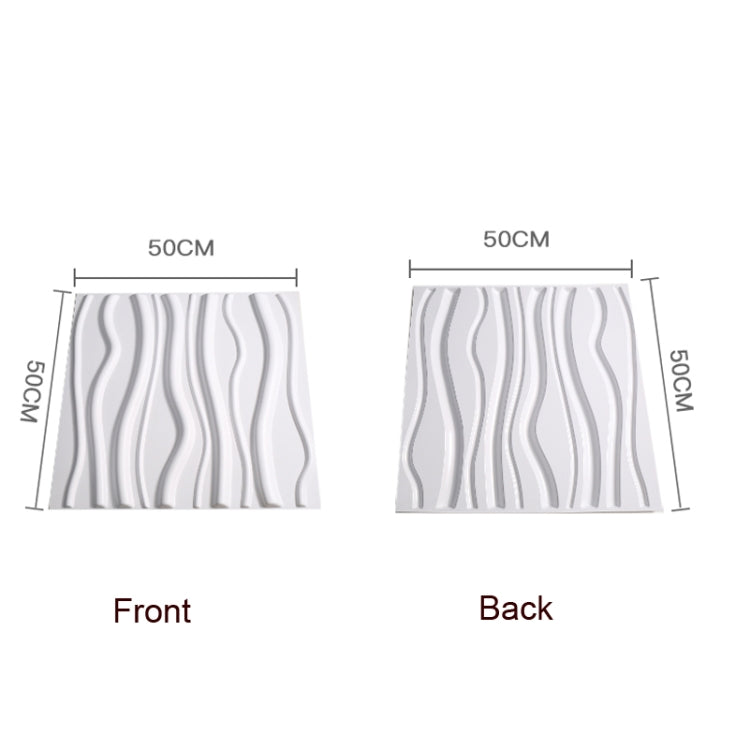 PVC Material Stereo 3D Shooting Background Board Photo Props,50 X 50cm(D105 Ripple White) - Other by PMC TechLife | Online Shopping South Africa | PMC TechLife | Buy Now Pay Later Mobicred