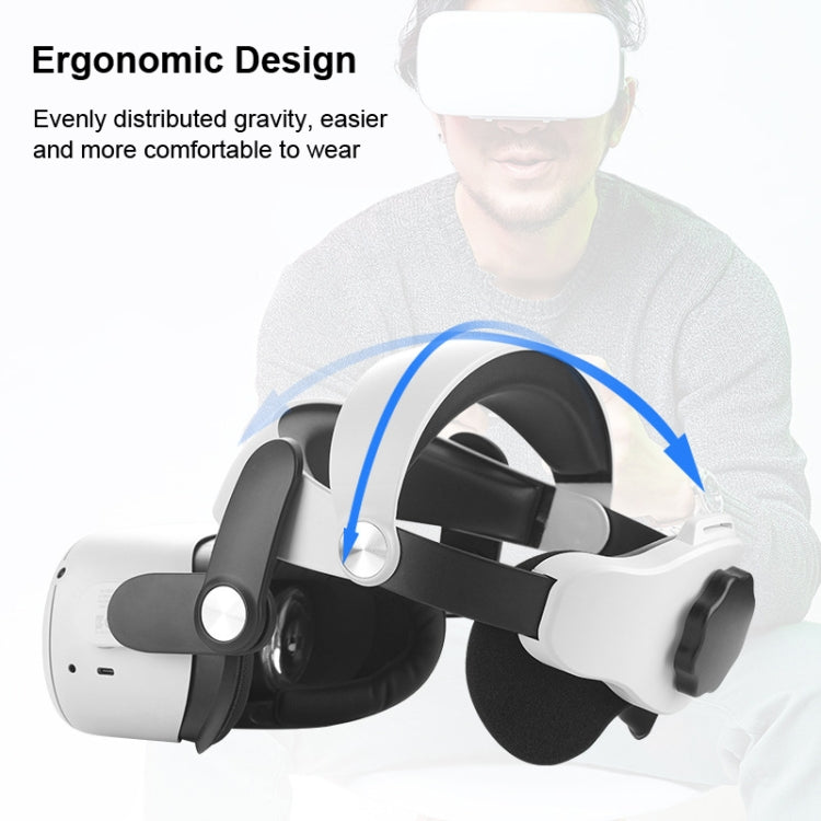 MQ2 Elite Edition Interchangeable Adjustable Head Strap  for Meta Quest 2 - VR Accessories by PMC TechLife | Online Shopping South Africa | PMC TechLife