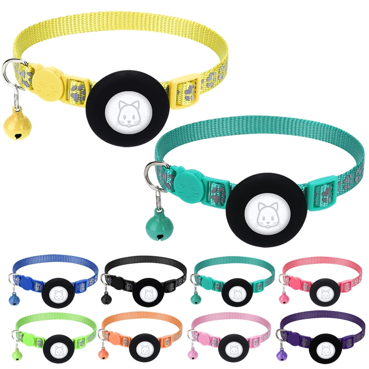 Pet Cat Reflective Collar with Bell for Airtag Tracker(Pink) - Pet Series by PMC TechLife | Online Shopping South Africa | PMC TechLife
