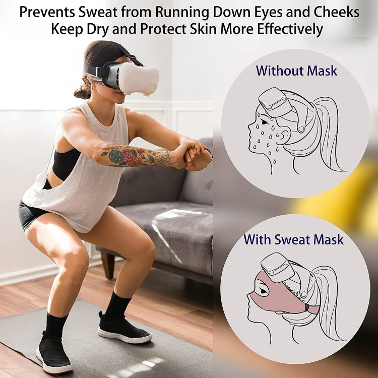 VR Glasses Head-mounted Breathable Sweat-proof Eye Mask(Orange Gray) - VR Accessories by PMC TechLife | Online Shopping South Africa | PMC TechLife | Buy Now Pay Later Mobicred