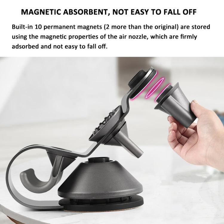 For Dyson Supersonic Hair Dryer Stand Holder With Cable Storage Function(Rose Red) - Hair Dryers & Accessories by PMC TechLife | Online Shopping South Africa | PMC TechLife