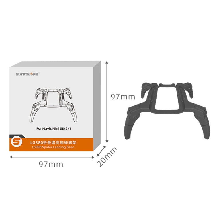 Sunnylife LG380 Heightening Spider Tripod Folding Drop Protection Bracket For DJI Mini 2 / SE(Dual -color) - Holder Series by Sunnylife | Online Shopping South Africa | PMC Jewellery