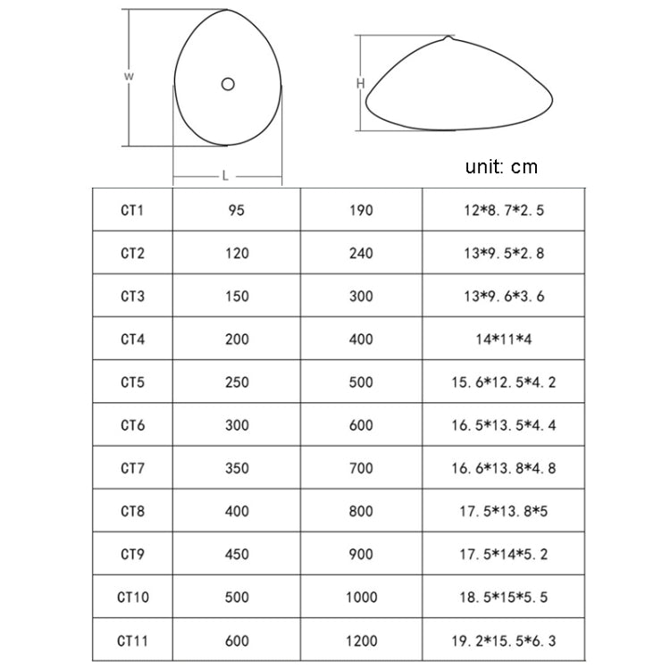 Postoperative Rehabilitation Drop-Shaped Silicone Fake Breast, Size: CT7 350g(Skin Color) - Fake Breasts by PMC Jewellery | Online Shopping South Africa | PMC Jewellery