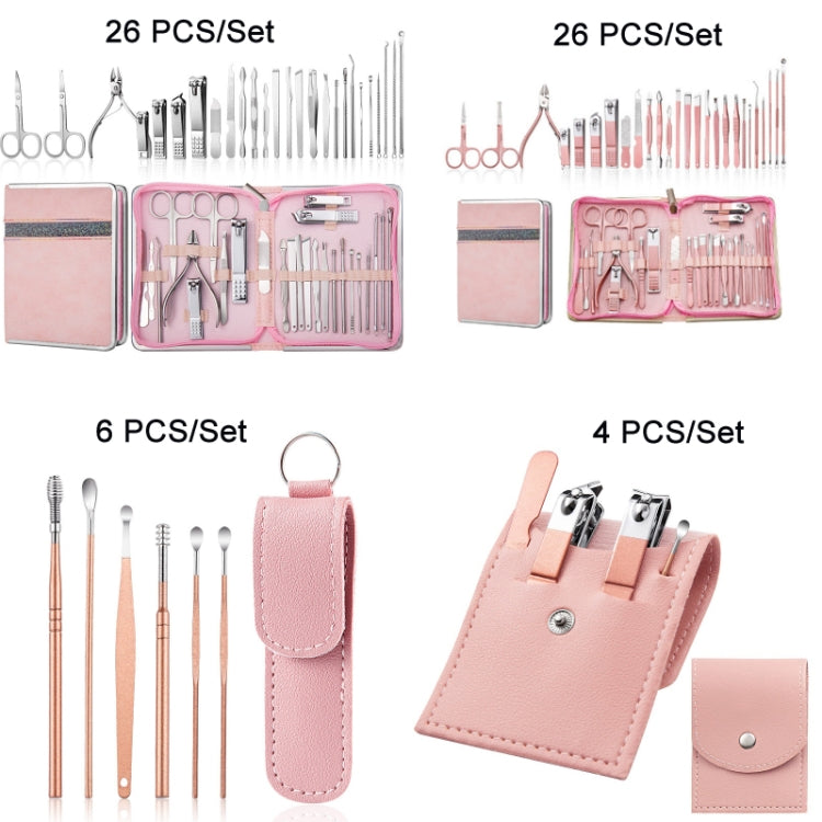 Stainless Steel Nail Clipper Set Beauty Eyebrow Trimmer, Color: 26 PCS/Set Silver - Nail Clipper by PMC Jewellery | Online Shopping South Africa | PMC Jewellery