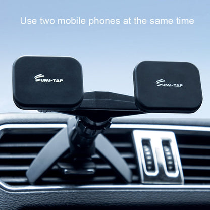 SUMITAP STH-S44Y Car Mobile Phone Double Head Magnetic Stand(Black) - Universal Car Holders by SUMITAP | Online Shopping South Africa | PMC Jewellery | Buy Now Pay Later Mobicred