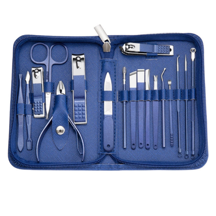 Stainless Steel Nail Clipper Nail Art Tool Set, Color: 18 PCS/Set (Blue) - Nail Clipper by PMC Jewellery | Online Shopping South Africa | PMC Jewellery | Buy Now Pay Later Mobicred