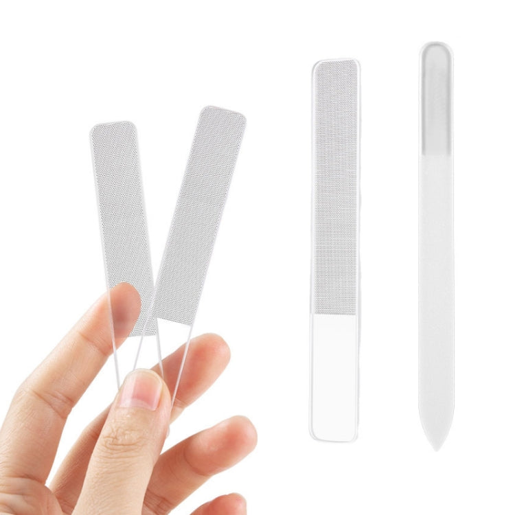 6 PCS Transparent Nano Glass Polished Nail File, Specification: Glass File Bulk - Grinding Tools & Accessories by PMC Jewellery | Online Shopping South Africa | PMC Jewellery | Buy Now Pay Later Mobicred