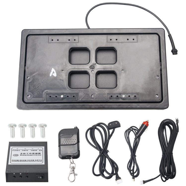 US Standard Car Flip Retractable License Plate Holder Hidden Shutter Cover License Plate Holder - License Plate Covers & Frames by PMC TechLife | Online Shopping South Africa | PMC TechLife | Buy Now Pay Later Mobicred