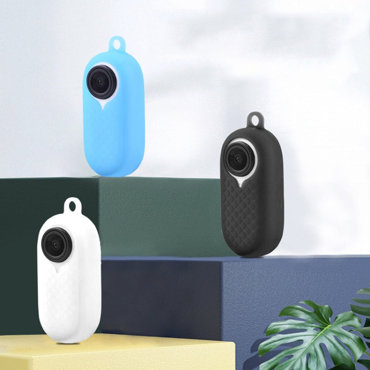 2 PCS Thumb Camera Silicone Case + Lanyard For Insta360 GO2(Black) - Case & Bags by PMC TechLife | Online Shopping South Africa | PMC TechLife | Buy Now Pay Later Mobicred