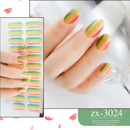 22 Fingers Shiny Onion Powder Starry Waterproof Nail Sticker(ZX-3024) - Nail Stickers by PMC Jewellery | Online Shopping South Africa | PMC Jewellery