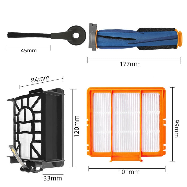 For Shark AI AV2501AE / AV2502AE Robot Vacuum Accessories Black Filter - For Shark Accessories by PMc TechLife | Online Shopping South Africa | PMc TechLife | Buy Now Pay Later Mobicred