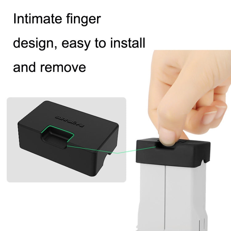 3PCS Sunnylife MM3-DC405 For DJI Mini 3 Pro Short Circuit Resistant Battery Silicone Dust Cover(Black) - Other by Sunnylife | Online Shopping South Africa | PMC TechLife | Buy Now Pay Later Mobicred