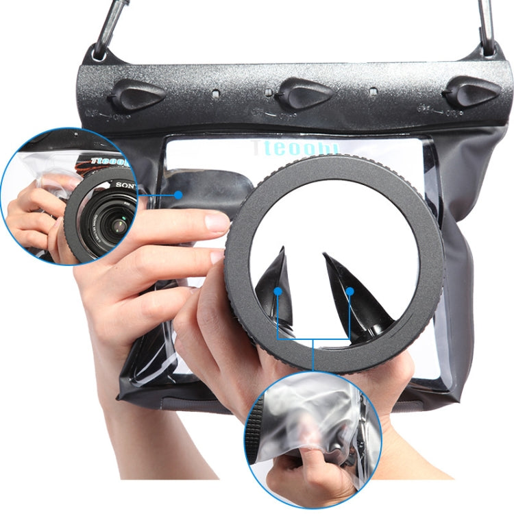 Tteoobl  20m Underwater Diving Camera Housing Case Pouch  Camera Waterproof Dry Bag, Size: L(White) - free shipping - PMC TechLife - Order now!