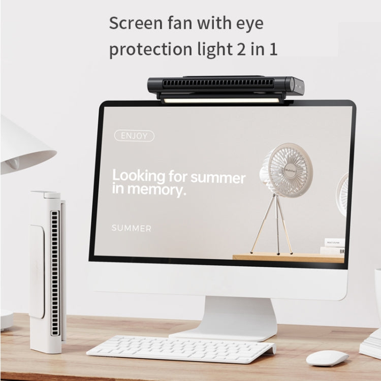 JXS-GP1 Computer Screen Bladeless Turbo Silent Fan With Eye Protection Light Function(Black) - Electric Fans by PMC Jewellery | Online Shopping South Africa | PMC Jewellery | Buy Now Pay Later Mobicred