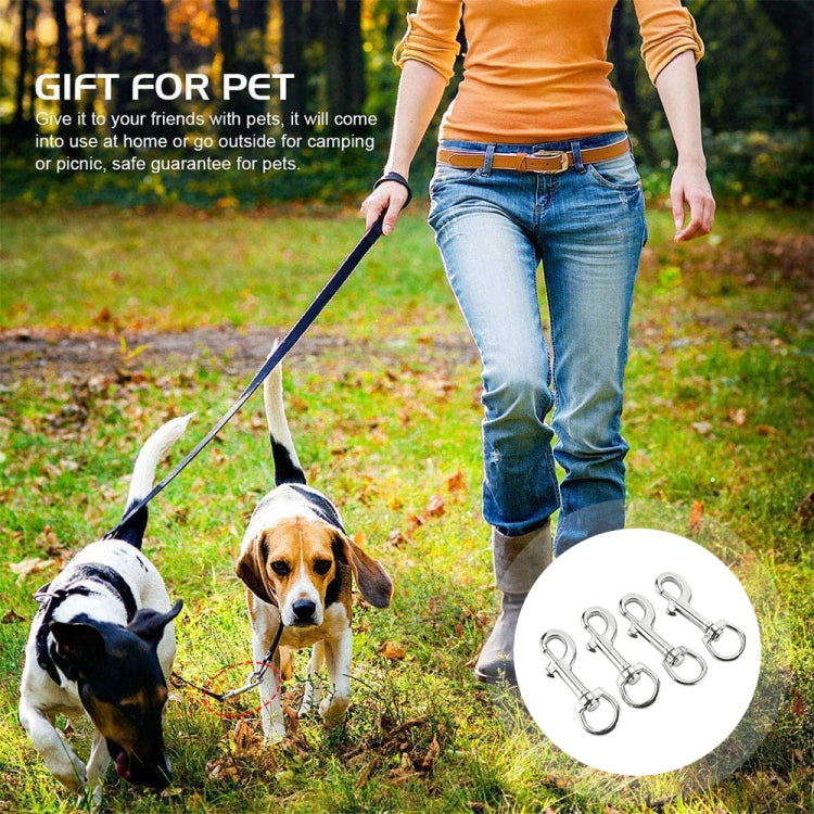 Stainless Steel Swivel Single Hook Pet Leash Hook, Specification: 115mm - Hooks by PMC TechLife | Online Shopping South Africa | PMC TechLife | Buy Now Pay Later Mobicred
