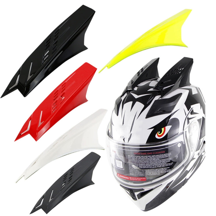 1 Pair Motorcycle Helmet  Horns Plastic Paste Decoration(Dumb Black) - Ornamental Parts by PMC TechLife | Online Shopping South Africa | PMC TechLife