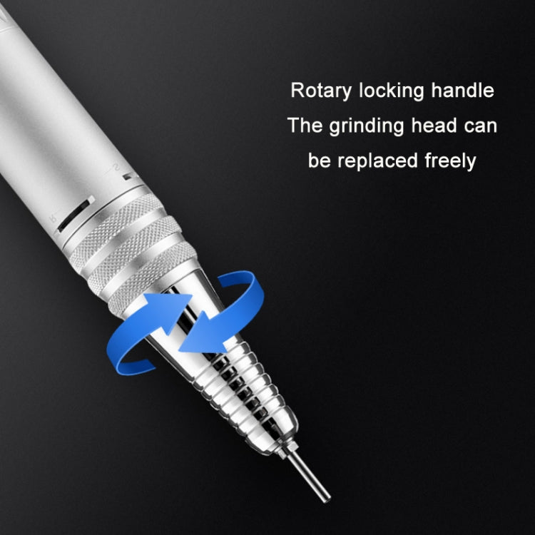 BLUEQUE Plug-in Portable Nail Art Carbon Brush Grinder, Specification: US Plug (Black) - Grinding Tools & Accessories by PMC TechLife | Online Shopping South Africa | PMC TechLife | Buy Now Pay Later Mobicred