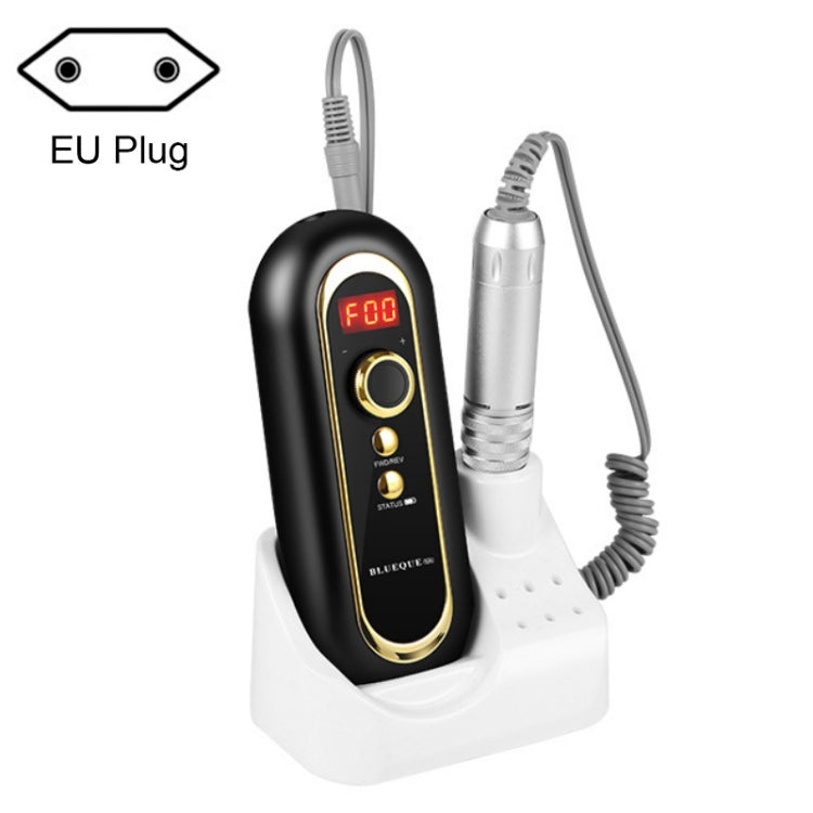 BLUEQUE Plug-in Portable Nail Art Carbon Brush Grinder, Specification: EU Plug (Black) - Grinding Tools & Accessories by PMC TechLife | Online Shopping South Africa | PMC TechLife | Buy Now Pay Later Mobicred