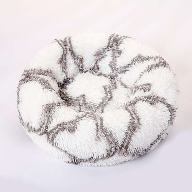 Long-haired Round Pet Kennel Warm Pet Bed, Specification: 60cm(Gray) - Beds by PMC TechLife | Online Shopping South Africa | PMC TechLife | Buy Now Pay Later Mobicred