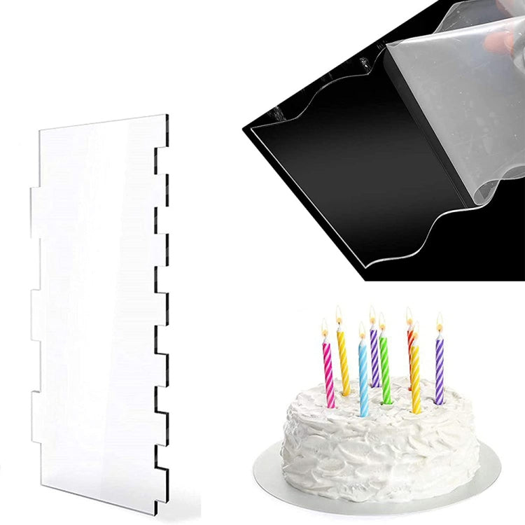 6 In 1 Clear Acrylic Cake Scraper Smoothing Tool Set - free shipping - PMC TechLife - Order now!