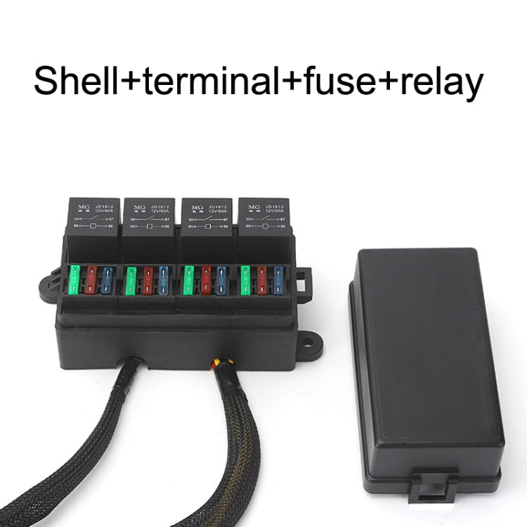 TF008-10 12V 4Pin Relay Car RV Radiography Sound Modified Electromagnetic Insurance Box - Relays by PMC TechLife | Online Shopping South Africa | PMC TechLife | Buy Now Pay Later Mobicred