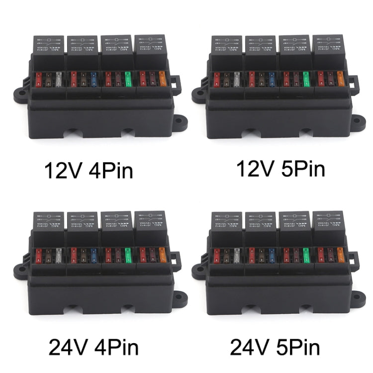 TF008-10 24V 5Pin Relay Car RV Radiography Sound Modified Electromagnetic Insurance Box - Relays by PMC TechLife | Online Shopping South Africa | PMC TechLife | Buy Now Pay Later Mobicred