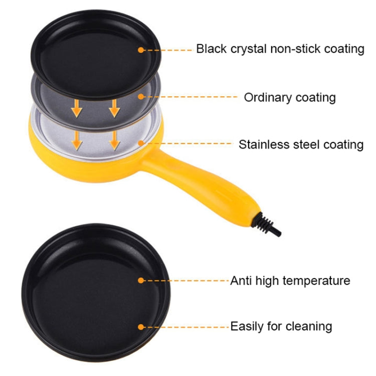350W Electric Egg Omelette Cooker Frying Pan Steamer Cooker,EU Plug,Style: Single Layer Set Yellow - free shipping - PMC TechLife - Order now!