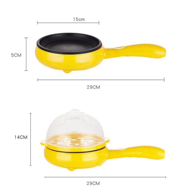 350W Electric Egg Omelette Cooker Frying Pan Steamer Cooker,EU Plug,Style: Double Layer Set Yellow - free shipping - PMC TechLife - Order now!