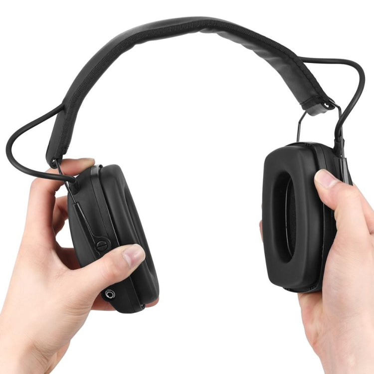 Noise-cancelling Headphones Noise-isolating Earmuffs For Outdoor Work(Black) - Workplace Safety Supplies by PMC Jewellery | Online Shopping South Africa | PMC Jewellery