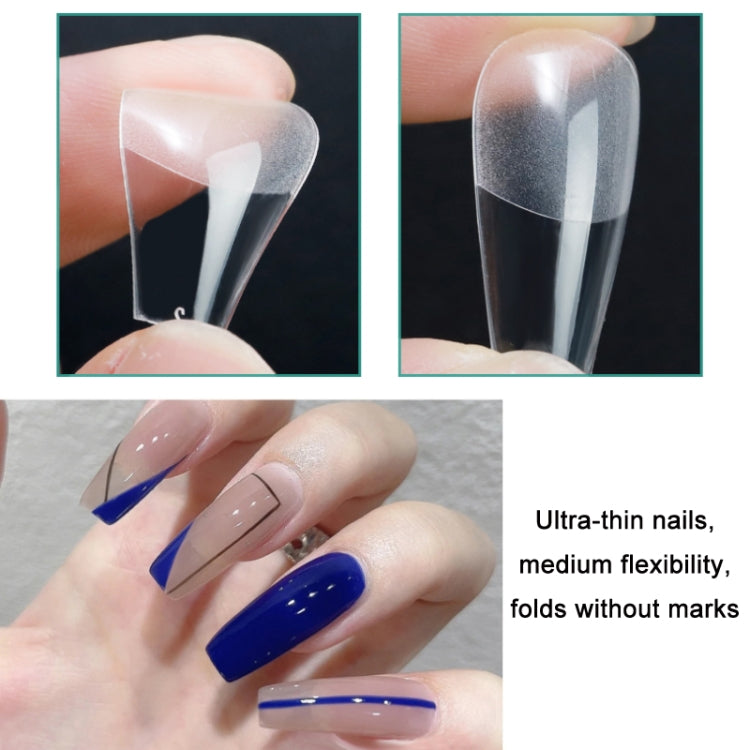 Scratch-free Ultra-thin Seamless Manicure Nail Plate, Shape: 04 Half Sand Short Water Drop - free shipping - PMC Jewellery - Order now!