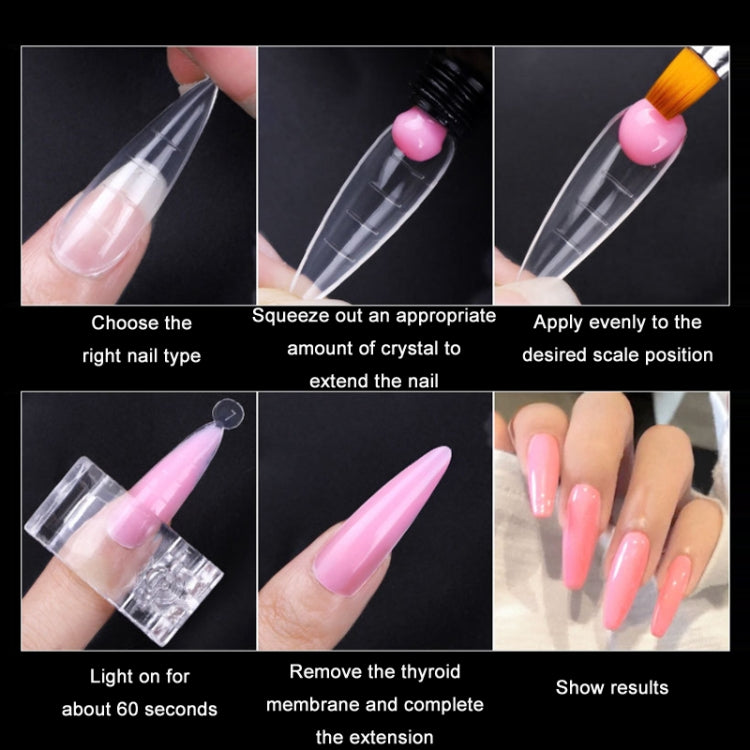 2 Boxes Nail Crystal Rapid Light Therapy Extension Nail Model, Shape: 120 PCS 03 - Nail Stickers by PMC Jewellery | Online Shopping South Africa | PMC Jewellery | Buy Now Pay Later Mobicred