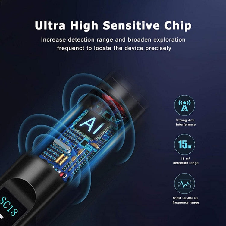 SC18 Signal Detector Hotel Anti-Sneak Camera Detector GPS Find Scanner - RF Signal Detector by PMC TechLife | Online Shopping South Africa | PMC TechLife