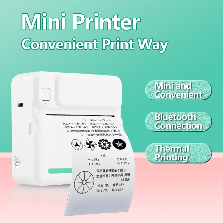C19 200DPI Student Homework Printer Bluetooth Inkless Pocket Printer Pink Set - free shipping - PMC TechLife - Order now!