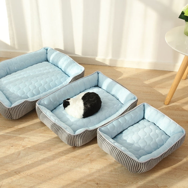 Summer Cold Feeling Dog Cat Kennel Ice Silk Cool Den M(Blue) - Pet Houses & Accessories by PMC TechLife | Online Shopping South Africa | PMC TechLife | Buy Now Pay Later Mobicred