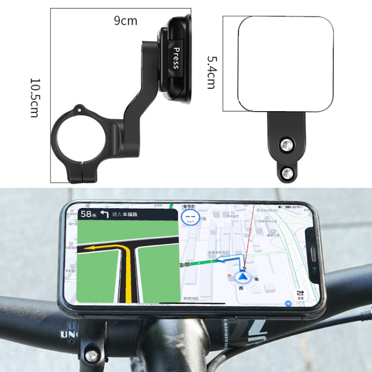 WEST BIKING YP0715060 Bicycle Strong Magnetic Attraction 360 Degree Rotating Navigation Phone Bracket(Black) - Holders by WEST BIKING | Online Shopping South Africa | PMC TechLife | Buy Now Pay Later Mobicred