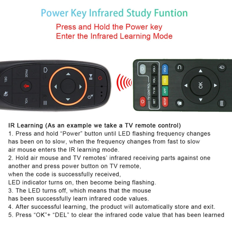 Intelligent Voice Remote Control With Learning Function, Style: G10S With Gyroscope - Universal by PMC TechLife | Online Shopping South Africa | PMC TechLife