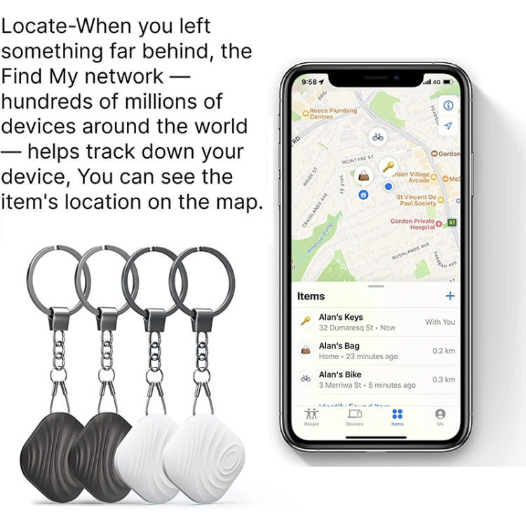 Nutale F11X Bluetooth Phone Key Anti-Lost Tracker Alarm(Gray) - Anti-lost Alarm by PMc TechLife | Online Shopping South Africa | PMc TechLife | Buy Now Pay Later Mobicred