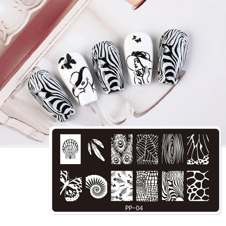 Butterfly Dream Nail Art Printed Steel Plate(E084-9) - Nail Stickers by PMC Jewellery | Online Shopping South Africa | PMC Jewellery | Buy Now Pay Later Mobicred