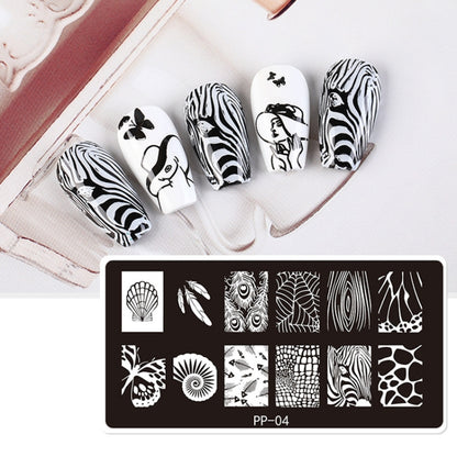 Butterfly Dream Nail Art Printed Steel Plate(E084-1) - Nail Stickers by PMC Jewellery | Online Shopping South Africa | PMC Jewellery | Buy Now Pay Later Mobicred