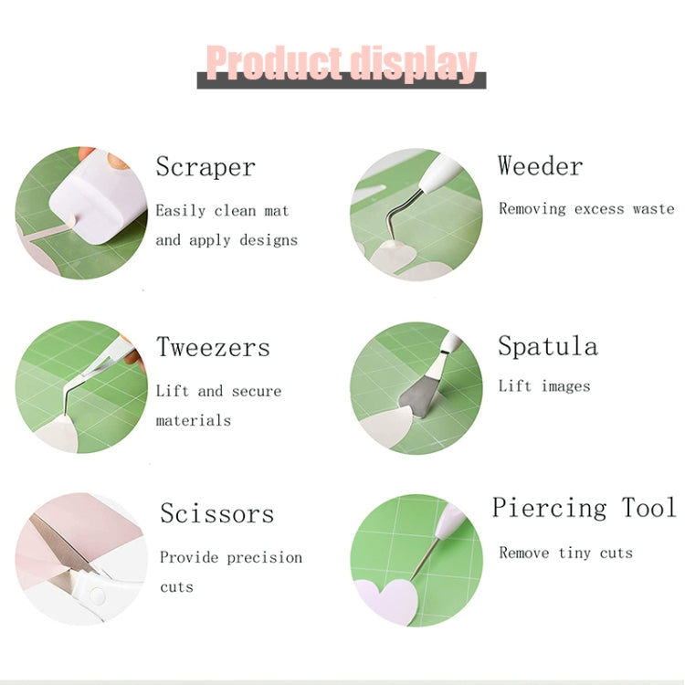 5 In 1+Recycler+Pen Holder Vinyl Weeding Tool Set DIY Silhouette Embossed Engraving Tool - Burin &Cutting Knife by PMC TechLife | Online Shopping South Africa | PMC TechLife