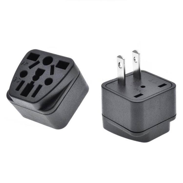 10 PCS WY-6 10A 250V Porous US Conversion Plug(Black) - Plug Adaptor by PMC Jewellery | Online Shopping South Africa | PMC Jewellery | Buy Now Pay Later Mobicred