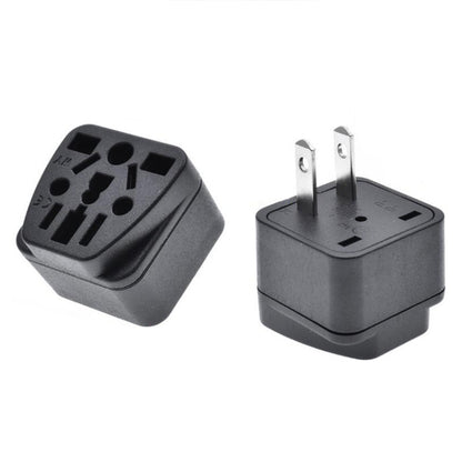 10 PCS WY-6 10A 250V Porous US Conversion Plug(Black) - Plug Adaptor by PMC Jewellery | Online Shopping South Africa | PMC Jewellery | Buy Now Pay Later Mobicred