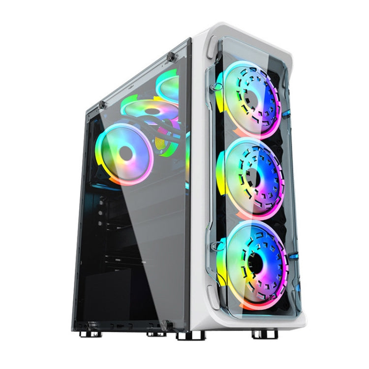 Computer CPU RGB luminous Radiator 7 Fans+Remote Control - Fan Cooling by PMC Jewellery | Online Shopping South Africa | PMC Jewellery | Buy Now Pay Later Mobicred