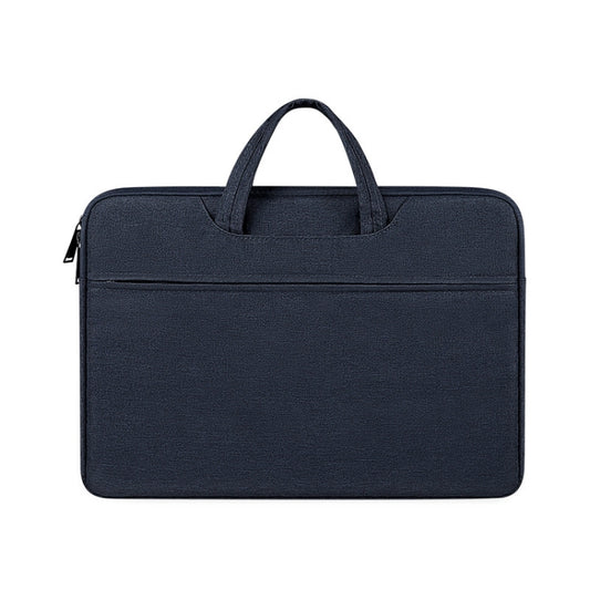 ST01 Large-Capacity Waterproof Shock-Absorbing Laptop Handbag, Size: 15.6 inches(Navy Blue) - 15.6 - 17 inch by PMC Jewellery | Online Shopping South Africa | PMC Jewellery | Buy Now Pay Later Mobicred