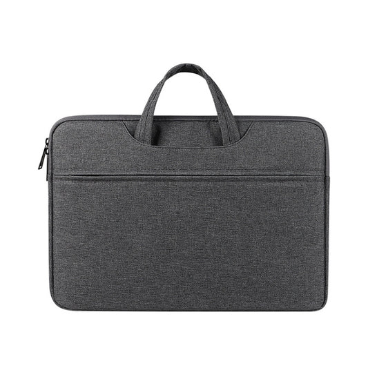 ST01 Large-Capacity Waterproof Shock-Absorbing Laptop Handbag, Size: 15.6 inches(Deep Sky Gray) - 15.6 - 17 inch by PMC Jewellery | Online Shopping South Africa | PMC Jewellery | Buy Now Pay Later Mobicred