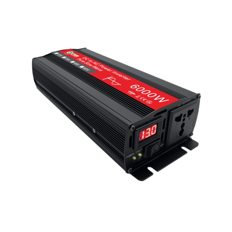 Gurxun 6000W High Power Sine Wave Inverter With Single Digital Display, Specification: 24V-220V - Pure Sine Wave by Gurxun | Online Shopping South Africa | PMC Jewellery | Buy Now Pay Later Mobicred