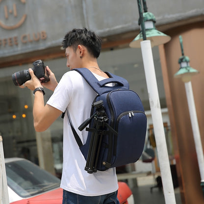 Cationic SLR Backpack Waterproof Photography Backpack with Headphone Cable Hole(Black) - Backpack by PMC Jewellery | Online Shopping South Africa | PMC Jewellery