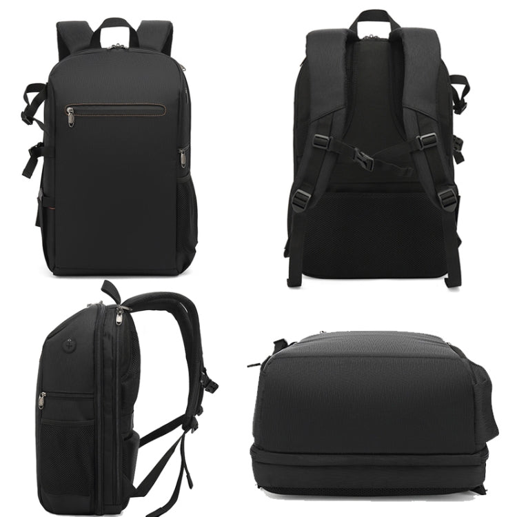 Oxford Cloth Waterproof Photography Backpack 17 Inch Laptop Backpack(Orange) - Backpack by PMC TechLife | Online Shopping South Africa | PMC TechLife | Buy Now Pay Later Mobicred