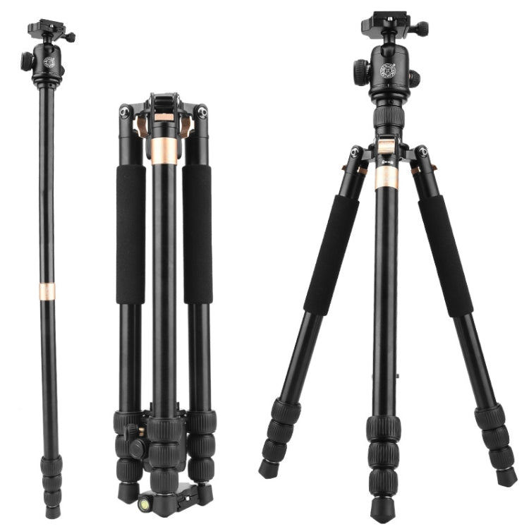 QingZhuangShiDai  Q999B Portable and Stable Photography SLR Digital Camera Tripod(Gold) - Tripods by QingZhuangShiDai | Online Shopping South Africa | PMC Jewellery | Buy Now Pay Later Mobicred